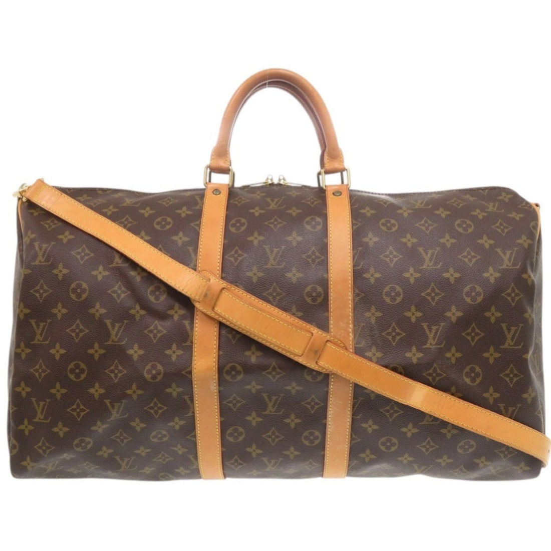 Louis Vuitton Keepall Bandouliere 55 Monogram Boston Bag M41414 LV 0681LOUIS VUITTON (1 of 10)