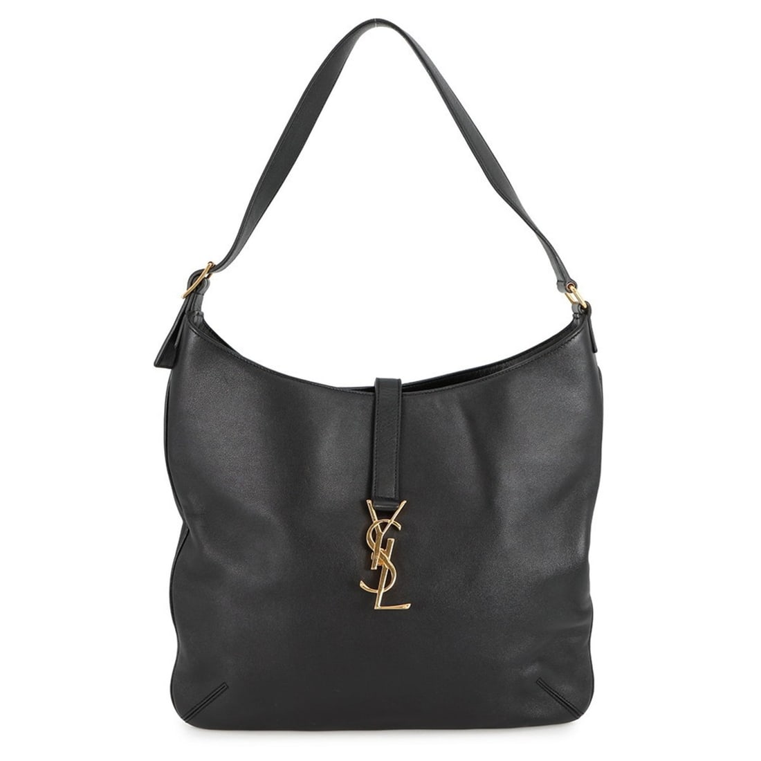Yves Saint Laurent Saint Laurent Paris shoulder bag/hobo bag, leather, 372086, black. handbag, SAINT (1 of 18)