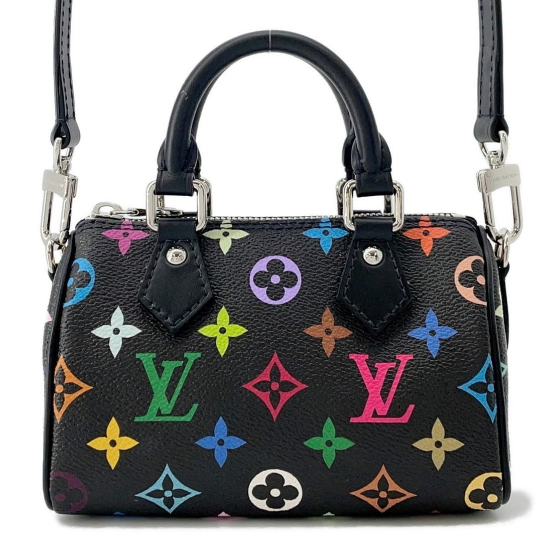 Louis Vuitton Monogram Multicolore handbag, LV X TM Nano Speedy M13406, 2-way, Takashi Murakami, (1 of 12)