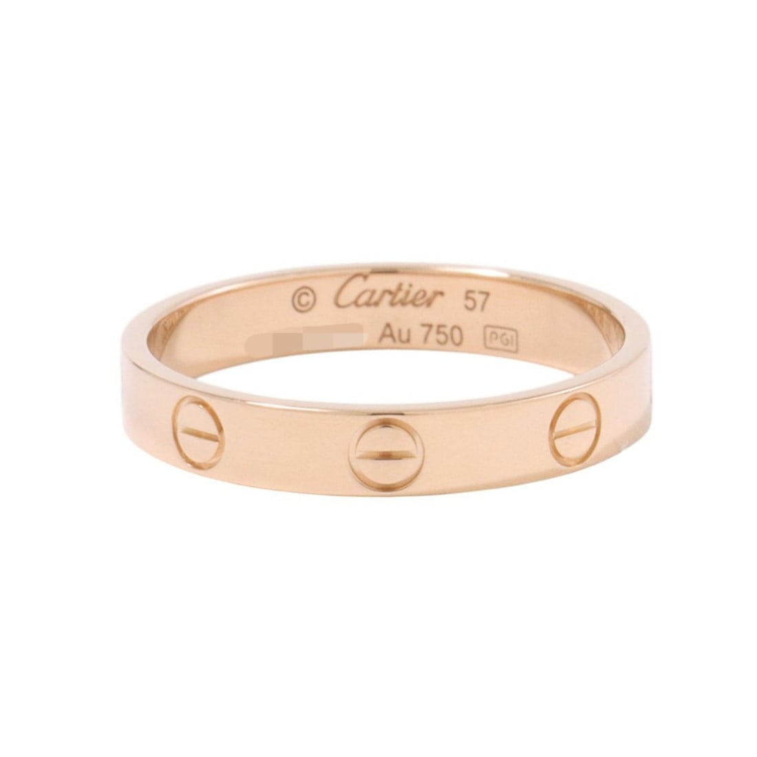 Cartier Mini Love Ring, Small Model, 18K Pink Gold, Ring Size 57, B4085200, (1 of 19)