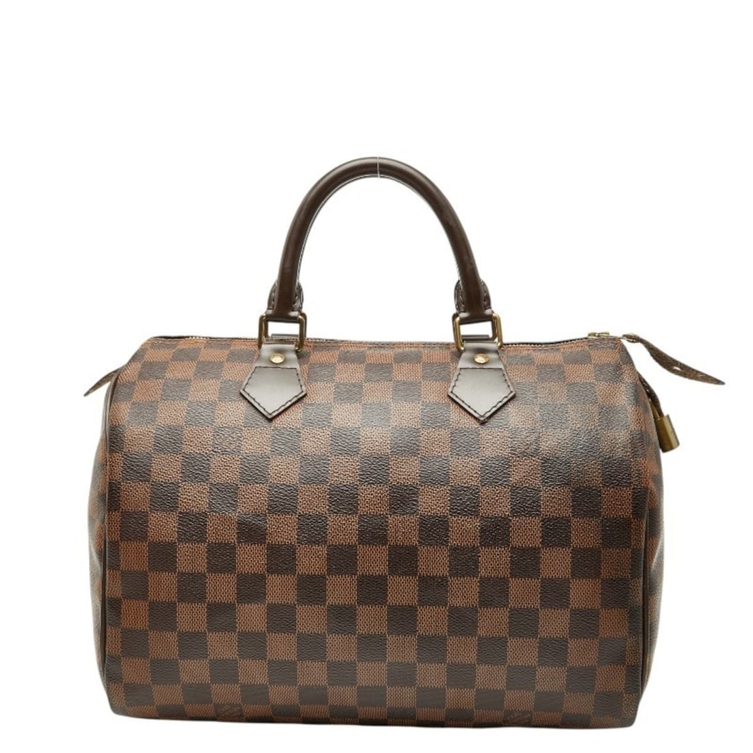 Louis Vuitton Damier Speedy 30 Handbag/Mini Boston Bag N41531 Ebene Brown Leather Women's LOUIS (1 of 12)