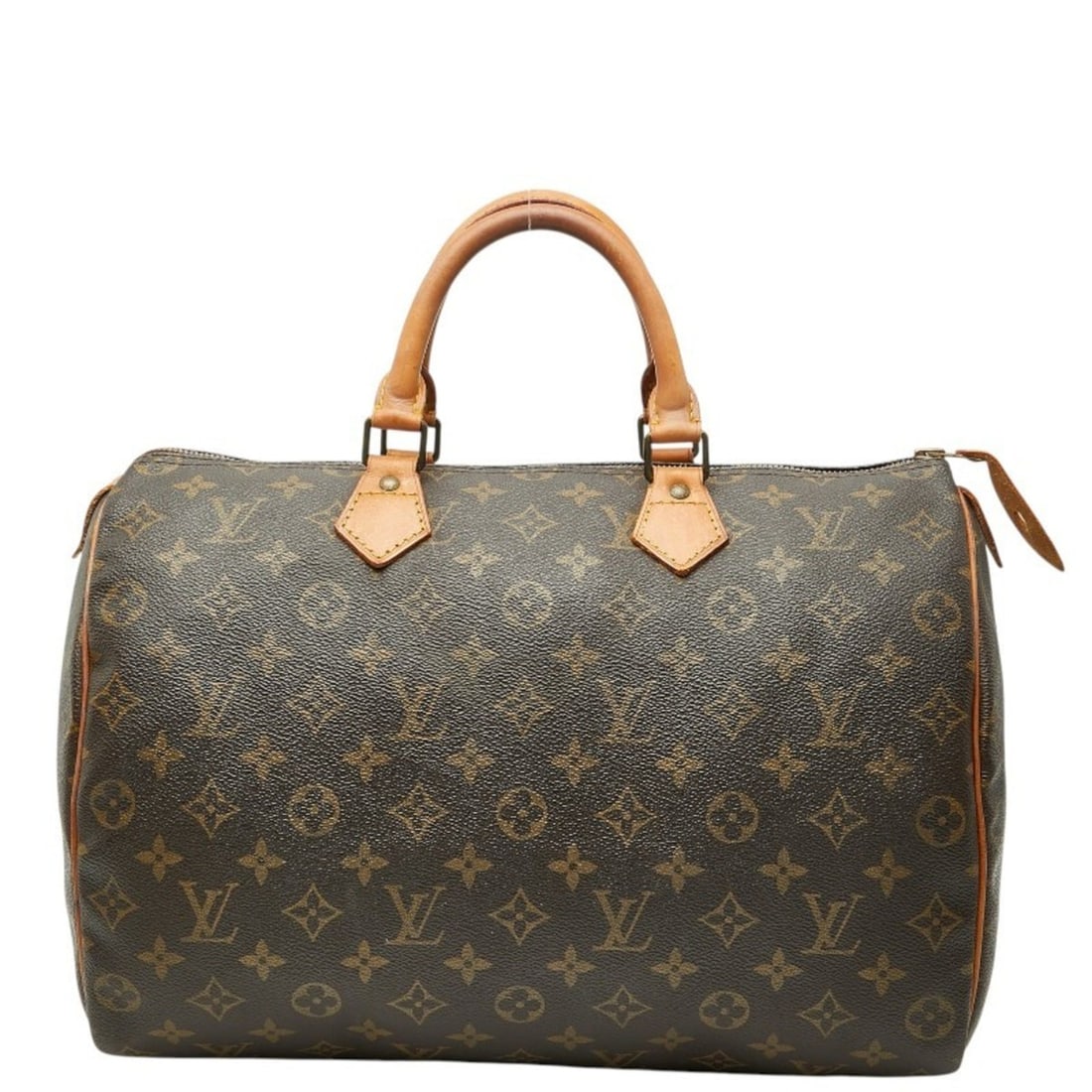 Louis Vuitton Monogram Speedy 35 Handbag/Mini Boston Bag M41107 Brown Leather Women's LOUIS VUITTON (1 of 10)