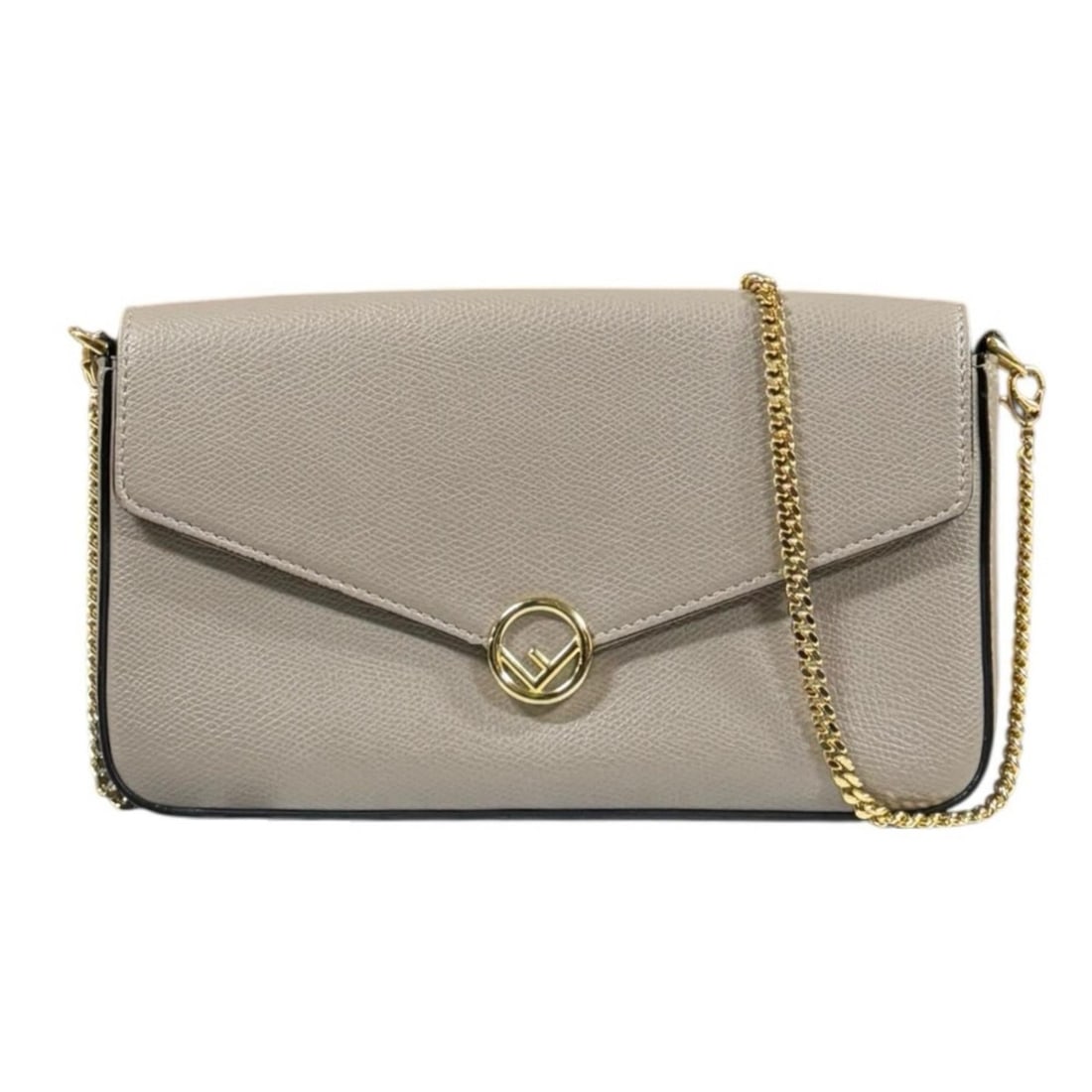 Fendi F Is Shoulder Bag in Beige Calfskin 8BS032, Women's, Pre-owned FENDI Chain Wallet (1 of 10)