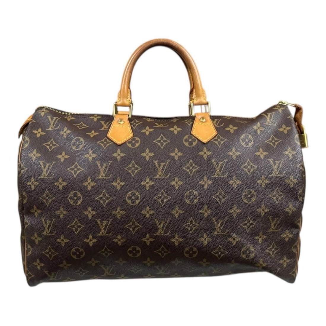 Pre-owned Louis Vuitton Speedy 40 Monogram Canvas Handbag, M41522, Brown, Women's. (1 of 17)