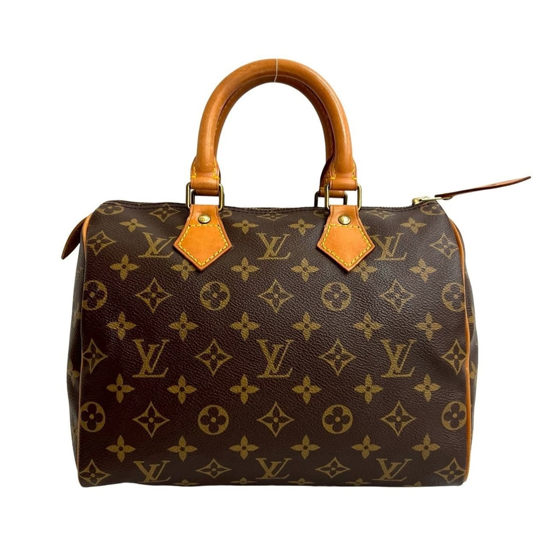 LOUIS VUITTON Speedy 25 Monogram Leather Handbag/Mini Boston Bag Brown 11180: --- Catalog ---Category: SizeSize (HxWxD): 19cm x 26cm x 13cm / 7.48'' x 10.23'' x 5.11''Category: DesignType: Boston bag, HandbagColor: BrownGender: WomenMaterial: Leather , PVC Category: GeneralBran