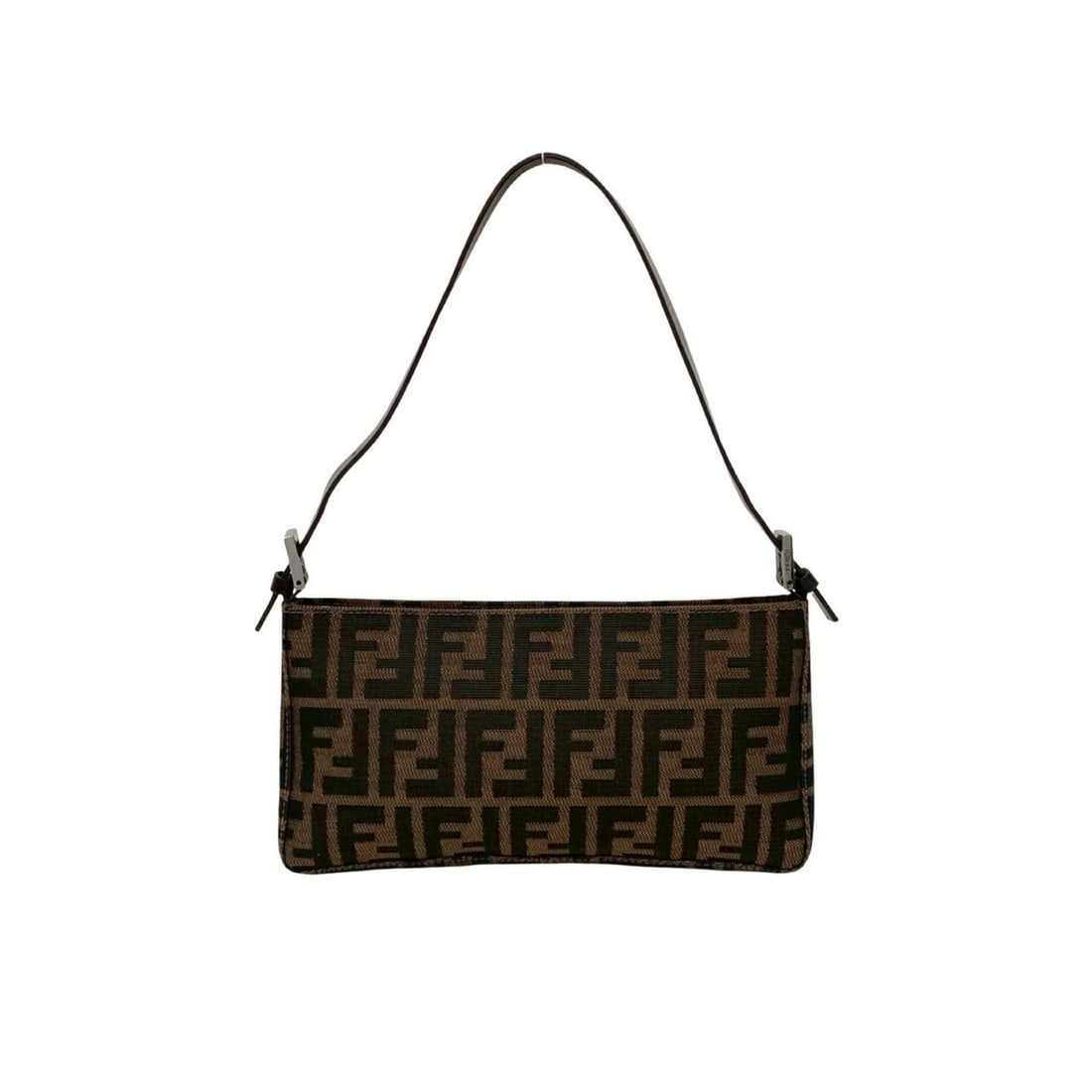 FENDI Zucca FF Canvas and Leather Semi-One Mini Shoulder Bag/Handbag, Brown, 43725: --- Catalog ---Category: SizeSize (HxWxD): 13cm x 26cm x 3.5cm / 5.11'' x 10.23'' x 1.37''Category: DesignType: Handbag, Shoulder bagColor: Black, BrownGender: WomenMaterial: Canvas , Leather Category