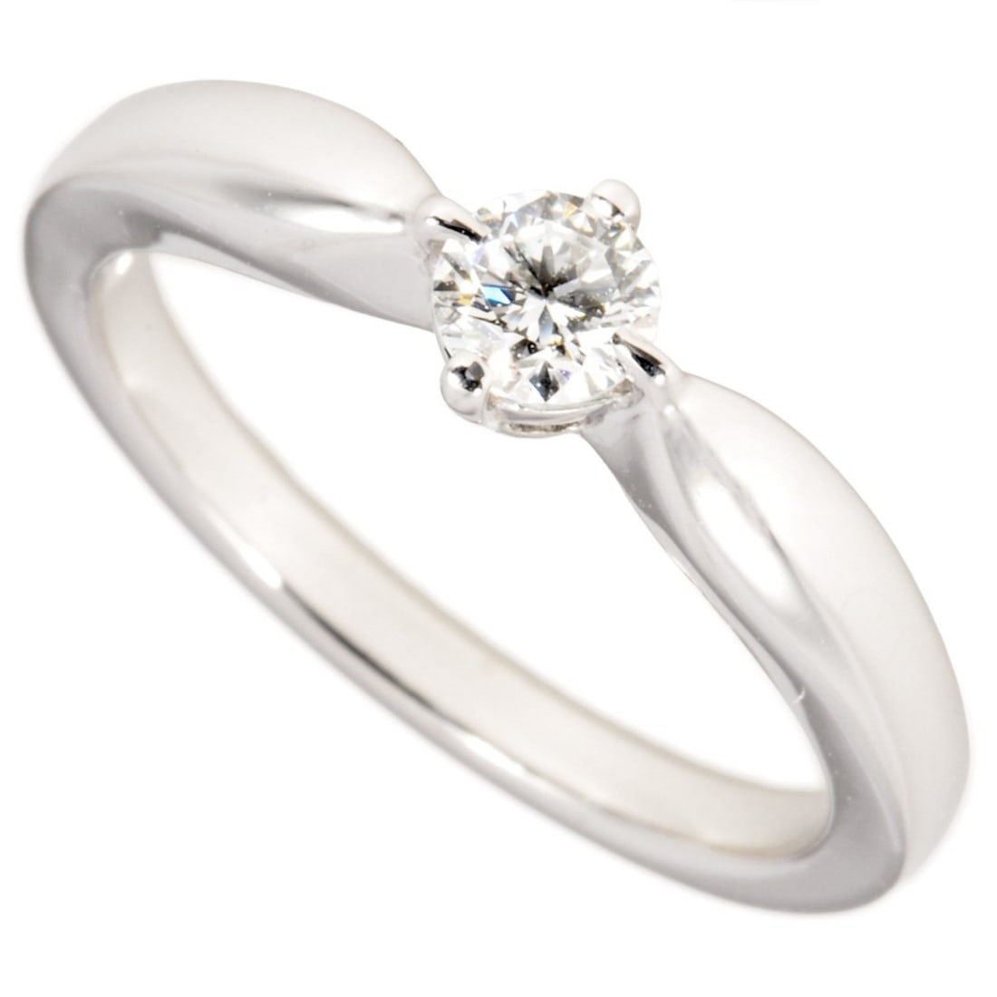 Bvlgari Dedicata a Venezia Ring with 0.18ct Diamond, Approximately 4.3g, Platinum, Pt950, E VVS1 VG, (1 of 11)