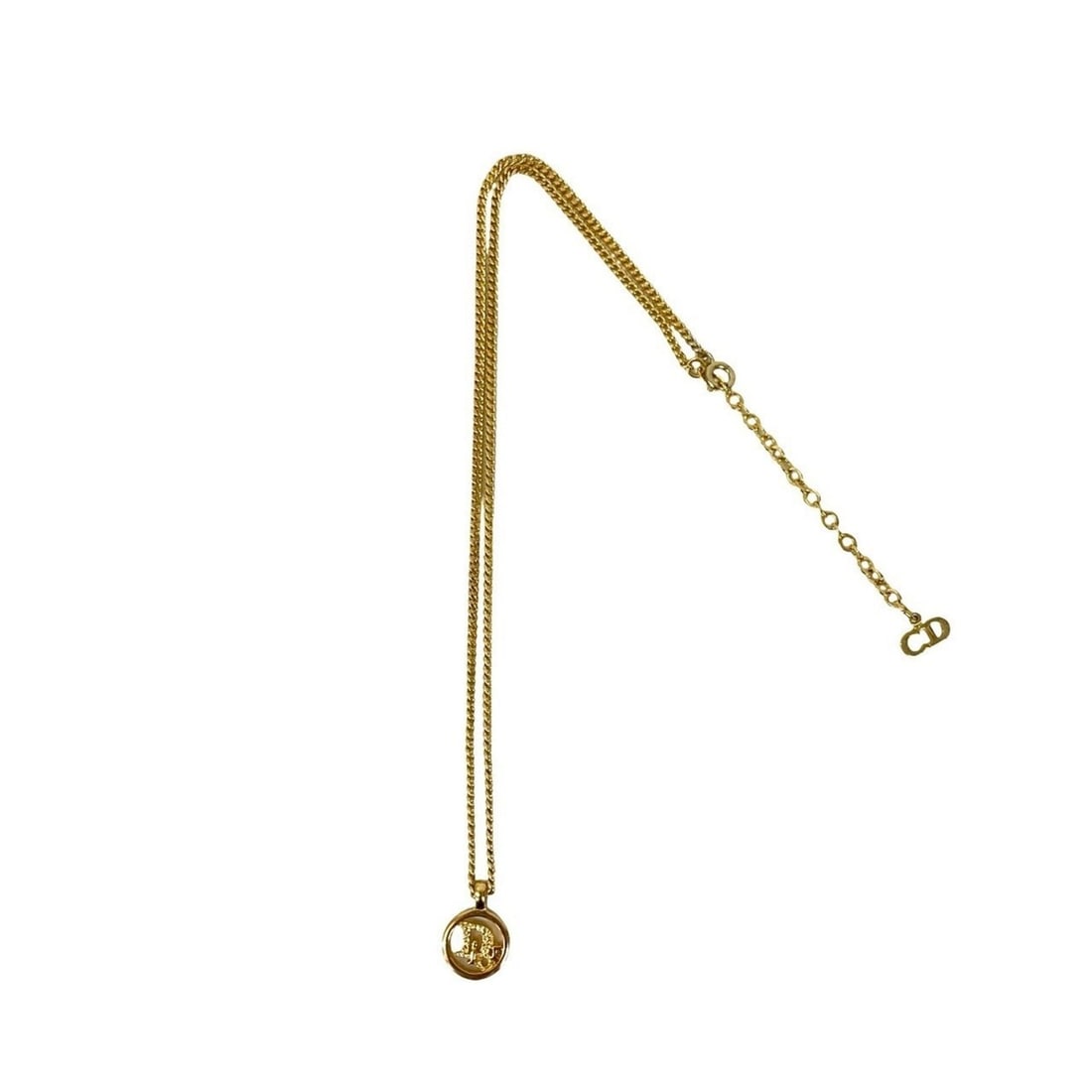 Christian Dior GP Necklace Pendant Choker Gold 75881 (1 of 13)