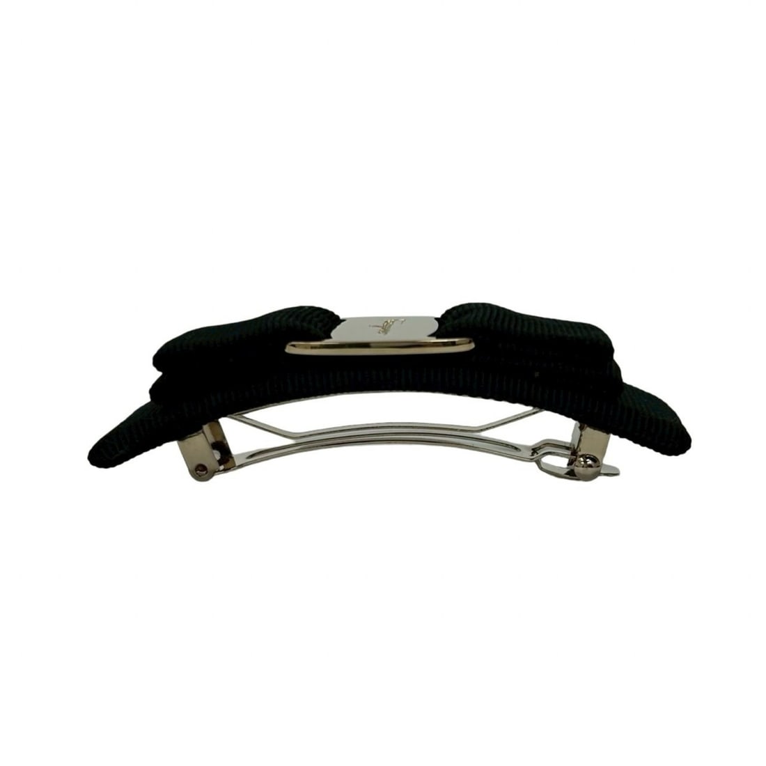 Salvatore Ferragamo Vara Ribbon Cotton Rayon Plastic Barrette Black 58528: --- Catalog ---Category: SizeSize (LxW): 10cm x 2.7cm / 3.93'' x 1.06''Category: DesignType: BarretteColor: BlackGender: WomenMaterial: Cotton, PlasticCategory: GeneralBrand: Salvatore Ferragamo--- It
