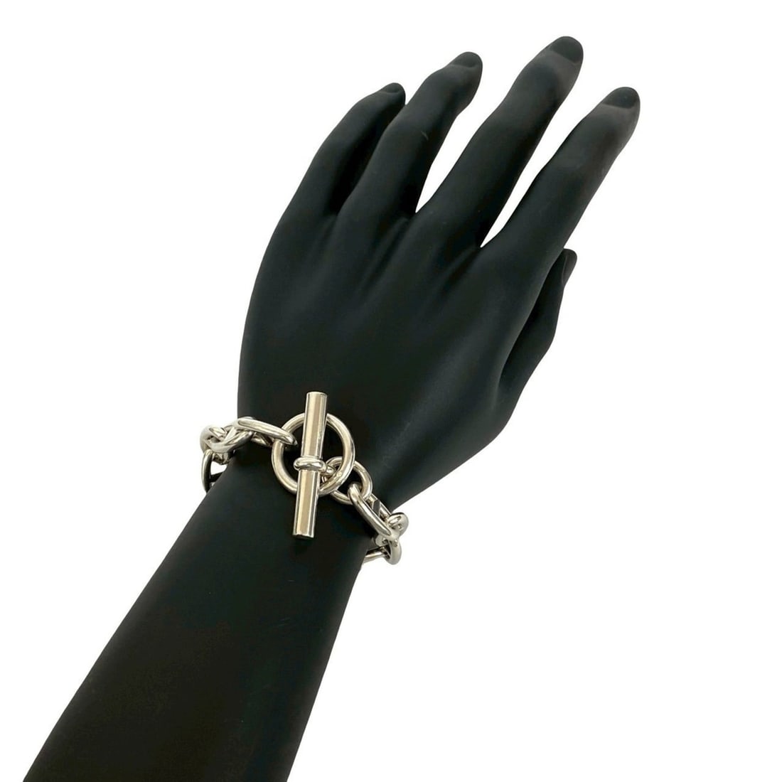 HERMES Chaine d'Ancre GM 12-link Sterling Silver Bracelet Chain Bangle 21455: --- Catalog ---Category: SizeLength: 21cm / 8.26''Category: DesignType: Charm braceletColor: SilverGender: WomenMaterial: Silver 925Category: GeneralBrand: Hermes--- Item List ---Section: ConditionRan