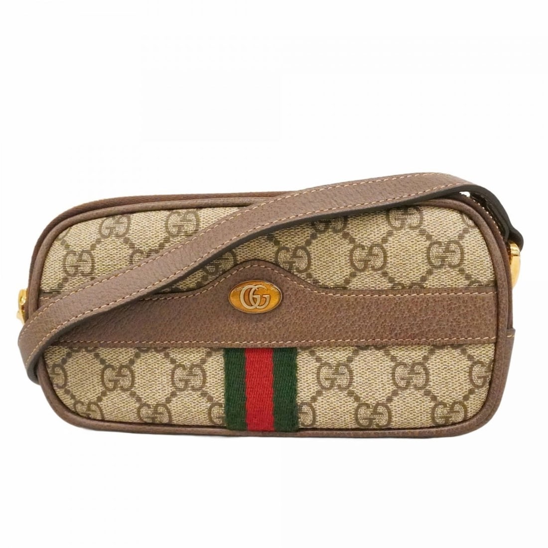 Gucci GG Supreme Sherry Line Shoulder Bag 546597 Brown Women's: --- Catalog ---Category: SizeSize (HxWxD): 10.5cm x 20cm x 6cm / 4.13'' x 7.87'' x 2.36''Category: DesignType: Shoulder bagColor: BrownGender: WomenMaterial: PVC Hardware Color: GoldCategory: GeneralM