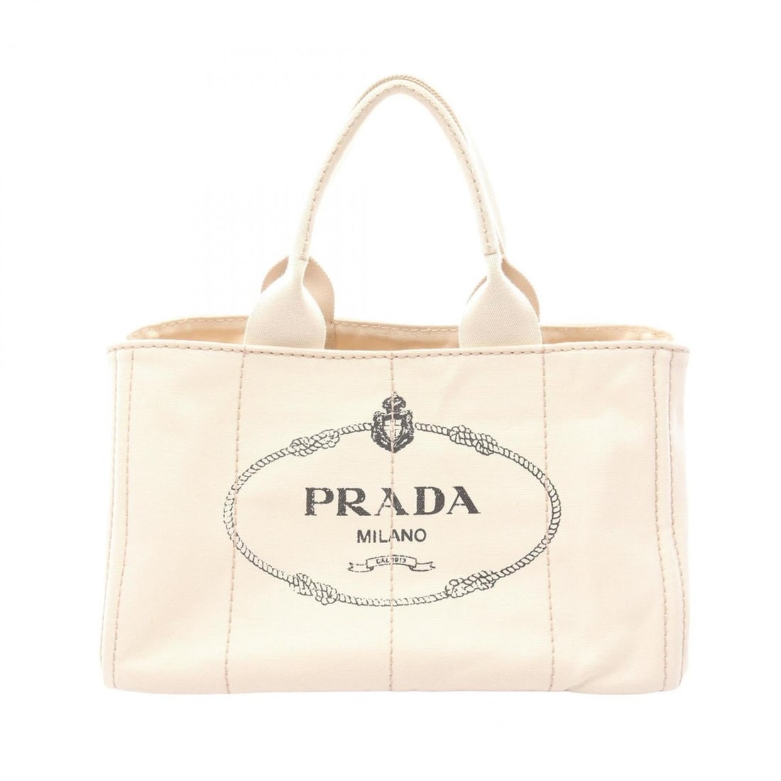 Prada Canapa Tote Bag, Handbag, Canvas, Women's, White, BN1877 (1 of 15)