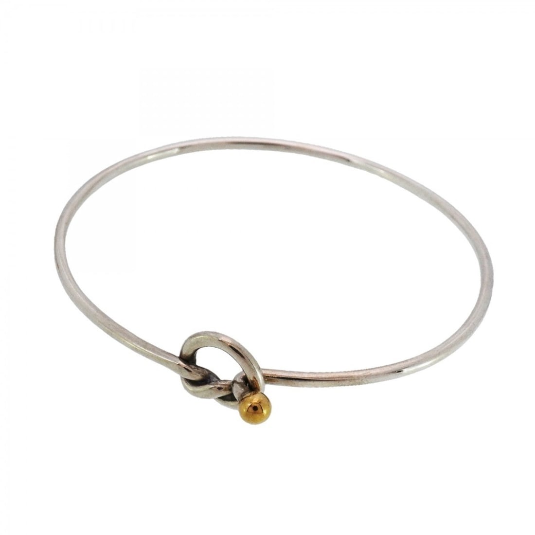 Tiffany Love Knot Bangle in 18K Yellow Gold and 925 Silver for Women (1 of 12)