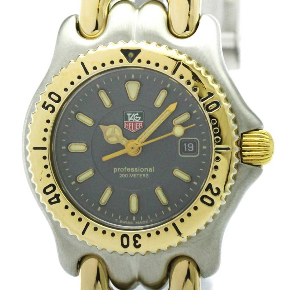 TAG HEUER Sel 200M Gold Plated Steel Ladies Watch WG1320 Polished (1 of 12)