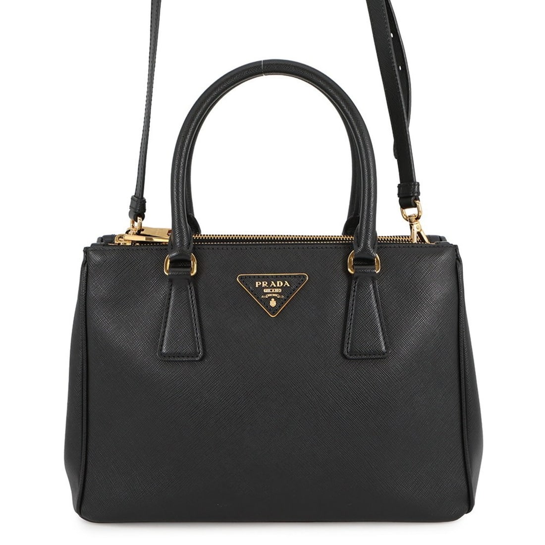 Prada Galleria Saffiano Leather Handbag 1BA863, Black, 2-Way Shoulder Bag, (1 of 18)