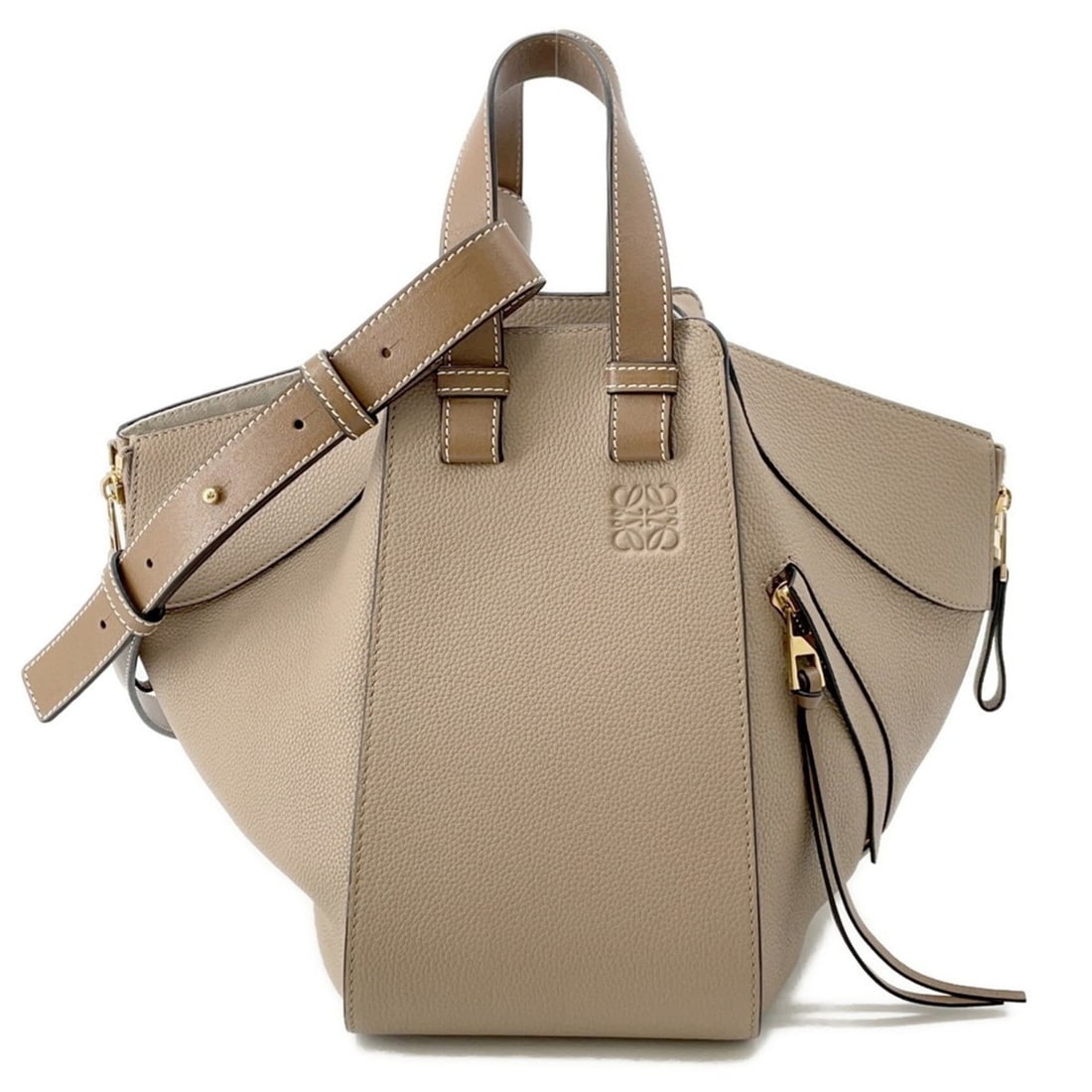 LOEWE Hammock Small Handbag in Soft Grain Calfskin Leather (38712KBN60) (1 of 16)