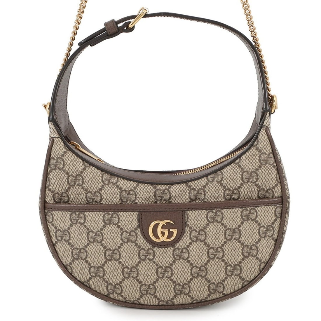 Gucci GG Supreme Hobo Bag 772308, 2-way chain shoulder bag, handbag for women.: --- Catalog ---Category: SizeSize (HxWxD): 12cm x 21cm x 5cm / 4.72'' x 8.26'' x 1.96''Category: DesignType: Handbag, Shoulder bagColor: Beige, BrownGender: WomenMaterial: GG Supreme , Leather Categor