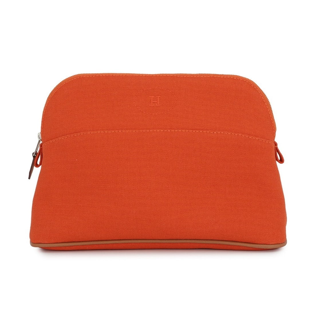 Hermes bag pouch Bolide Pouch MM Orange Canvas HERMES (1 of 11)