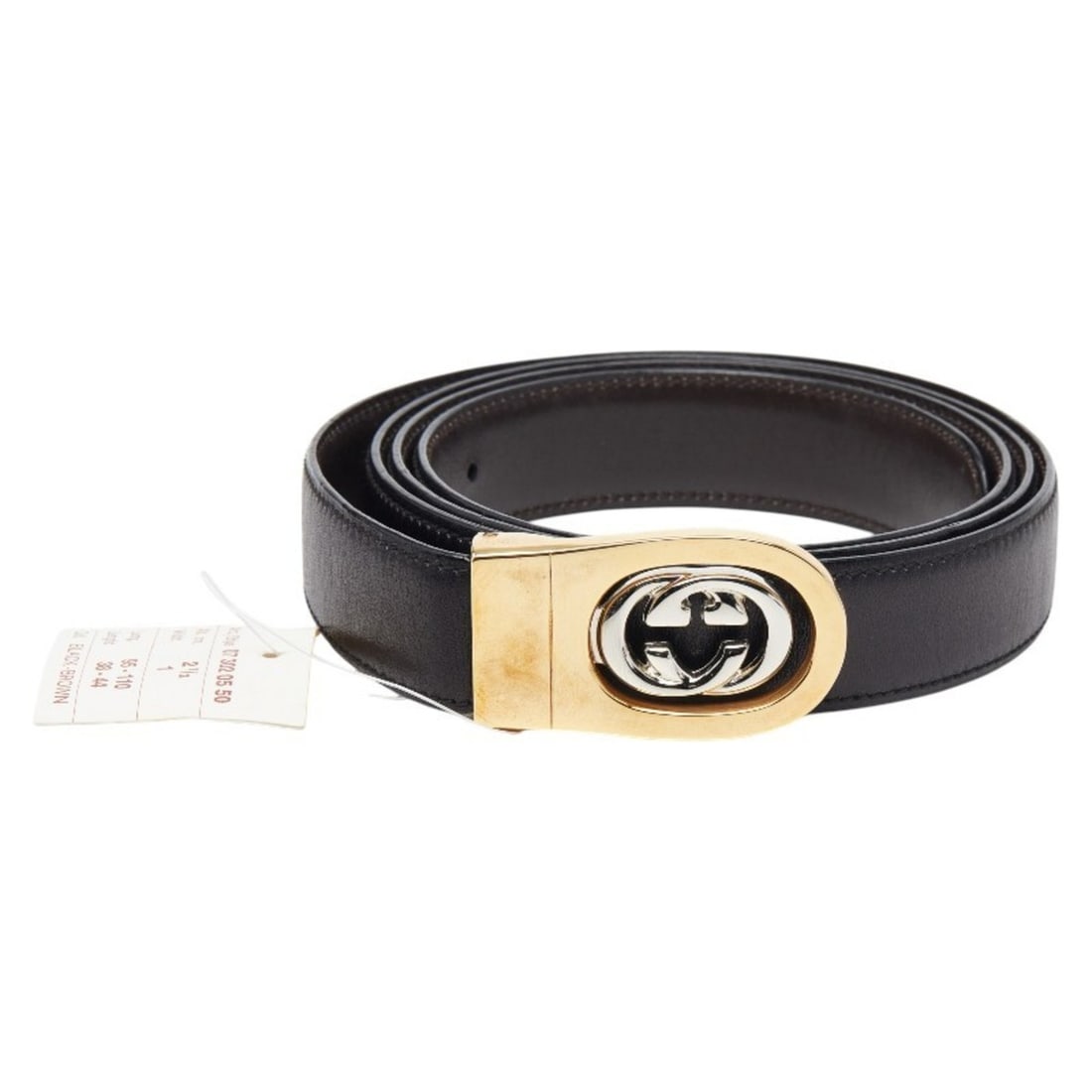 Gucci reversible belt in black and brown leather for women. (1 of 17)