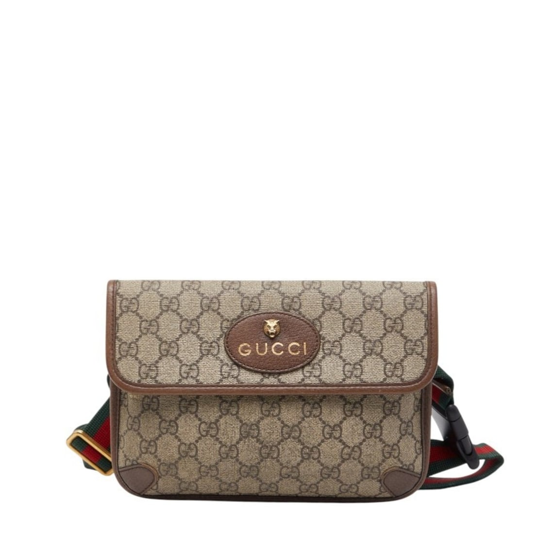 Gucci GG Supreme Sherry Line Neo-Vintage Body Bag/Waist Bag 493930 Beige Multicolor Leather Men's (1 of 18)
