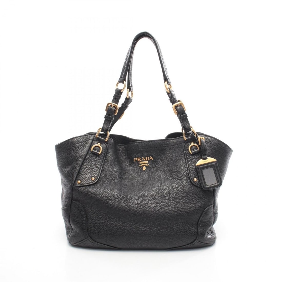 Prada PRADA Tote Bag Handbag Leather Women's Black (1 of 13)