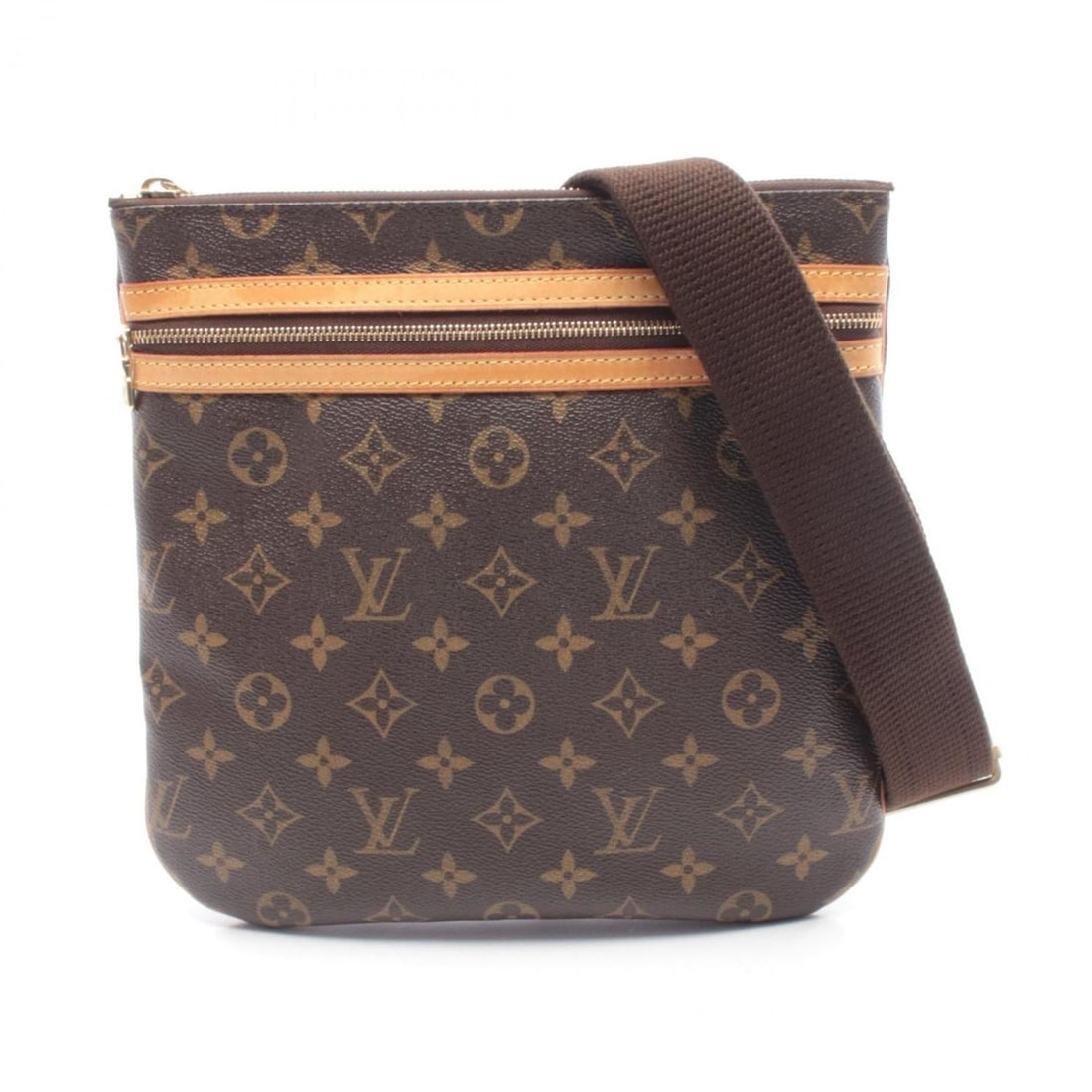 Louis Vuitton Pochette Bosphore Shoulder Bag/Handbag in Coated Canvas and Leather with Monogram (1 of 13)