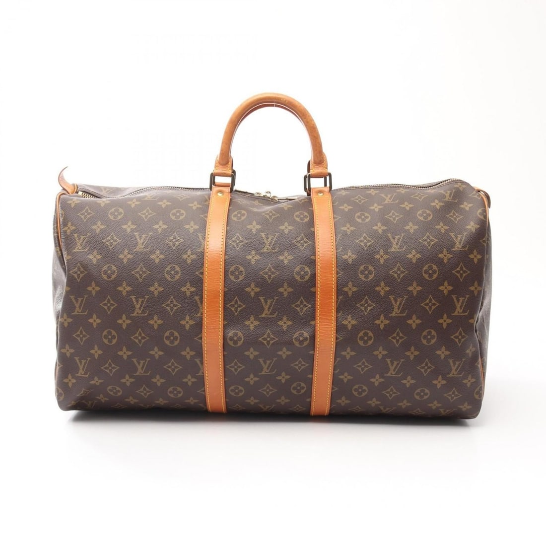 Louis Vuitton Keepall 55 Boston Bag, Handbag, Coated Canvas and Leather, Monogram, Men's Women's, (1 of 14)