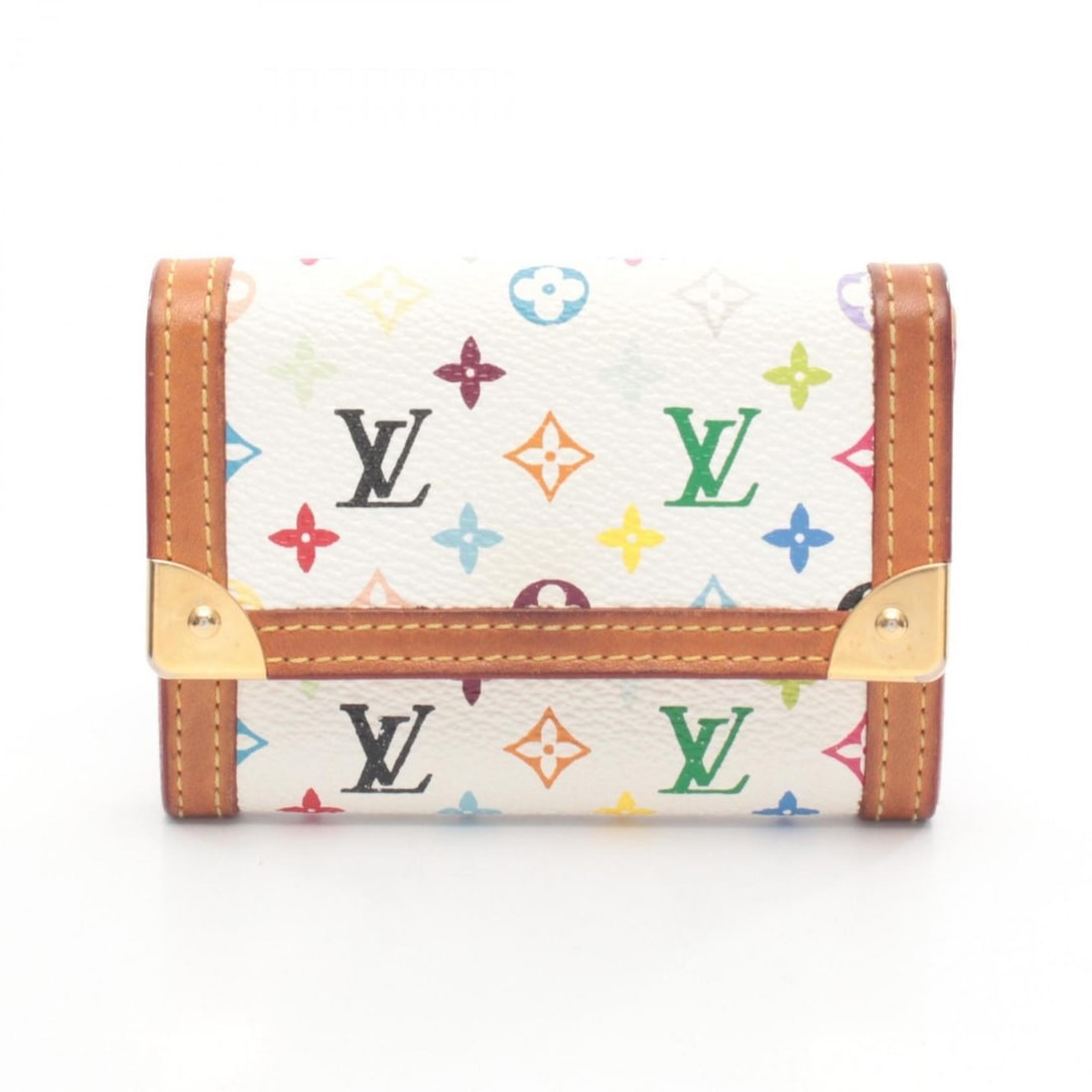 Louis Vuitton Porte Monnaie Plat Wallet, Monogram Multicolore Leather Coin Purse, Women's, Ivory,: --- Catalog ---Category: SizeSize (HxWxD): 7cm x 9.5cm x 2.5cm / 2.75'' x 3.74'' x 0.98''Category: DesignType: Coin purse/coin caseColor: Blanc, Ivory, Multi-colorGender: WomenMaterial: Monogram Multi