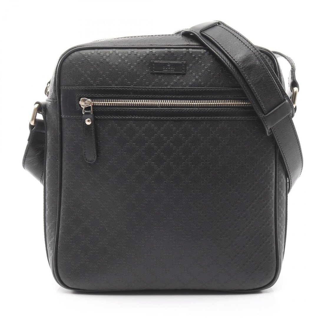 Gucci Diamante Shoulder Bag/Handbag in Leather, Women's, Black, 201448: --- Catalog ---Category: SizeSize (HxWxD): 28cm x 25cm x 6.5cm / 11.02'' x 9.84'' x 2.55''Category: DesignType: Handbag, Shoulder bagColor: BlackGender: WomenMaterial: Leather Category: GeneralMPN: 20