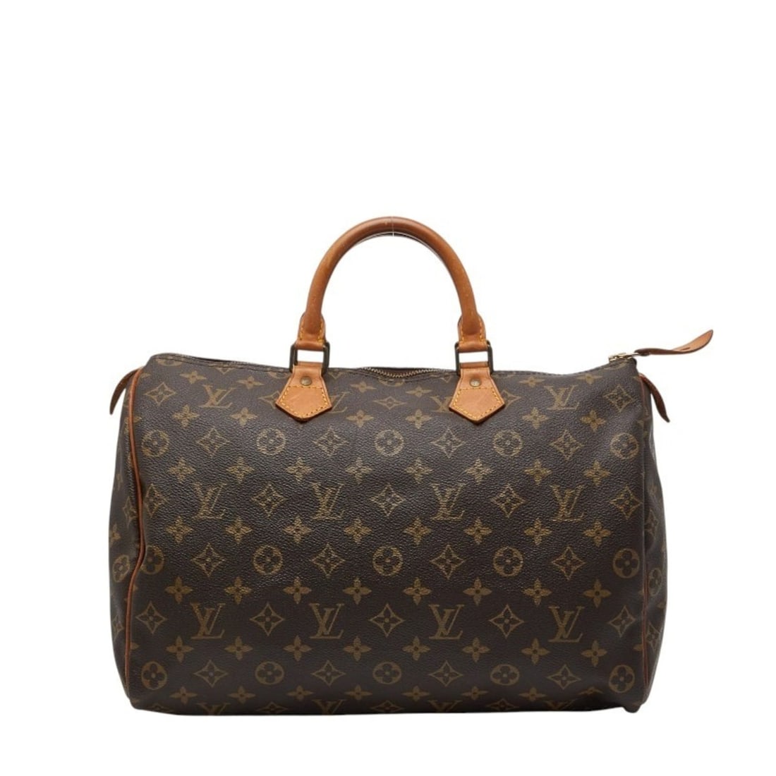 Louis Vuitton Monogram Speedy 35 Handbag/Mini Boston Bag M41107 Brown Leather Women's LOUIS VUITTON (1 of 17)