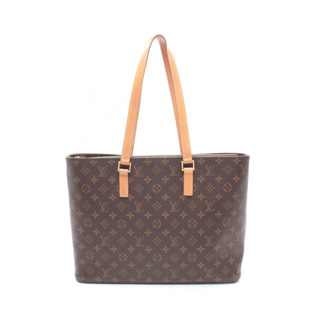 Louis Vuitton Luco Tote Bag, Coated Canvas and Leather, Monogram, Women's, Brown, M51155 (1 of 10)