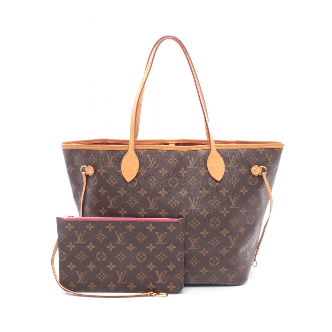 Louis Vuitton Neverfull MM Tote Bag, Handbag, Coated Canvas and Leather, Monogram, Women's, Brown, (1 of 15)