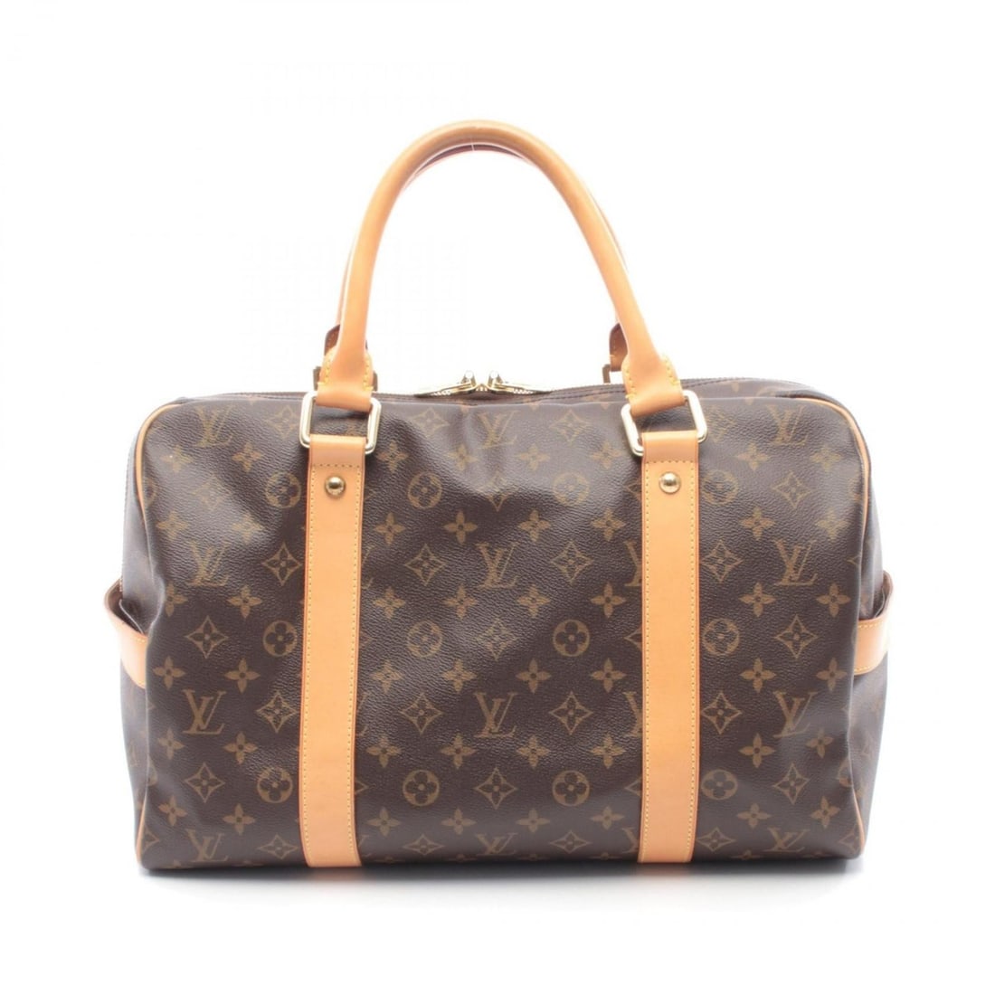 Louis Vuitton Carryall Boston Bag/Handbag in Coated Canvas and Leather with Monogram Design, Brown, (1 of 12)