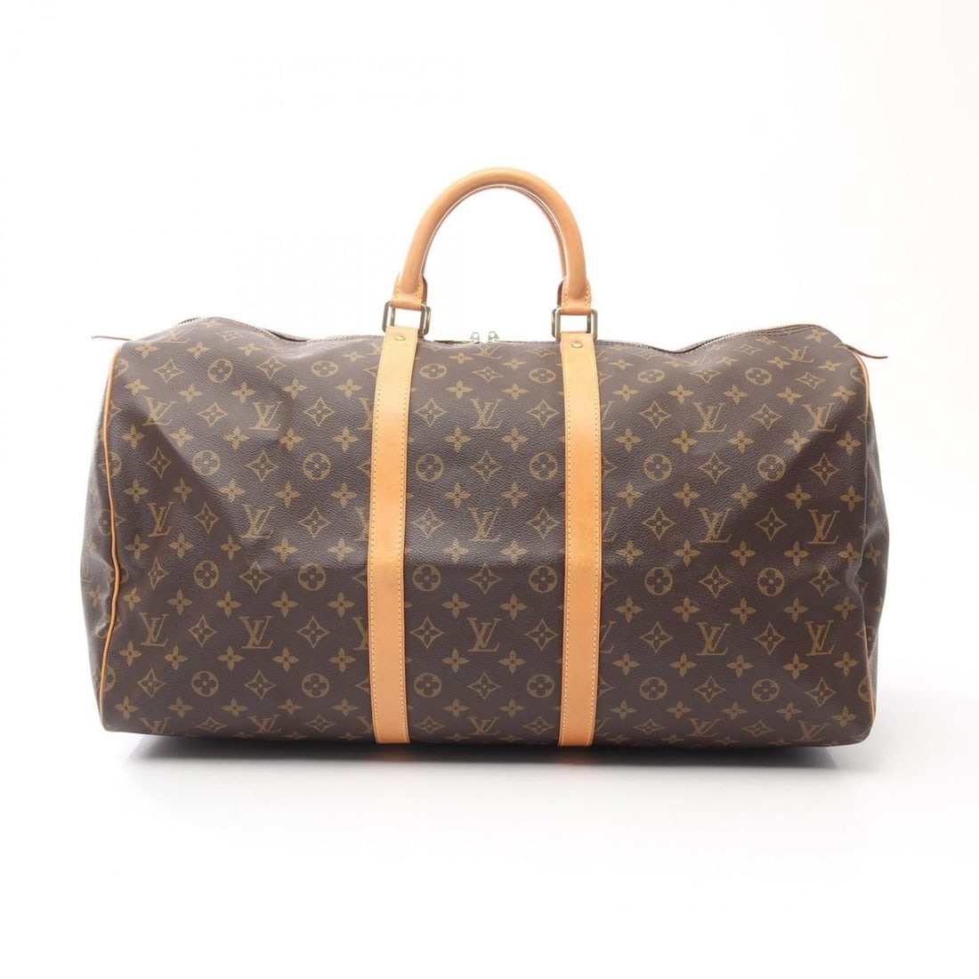 Louis Vuitton Keepall 55 Boston Bag, Handbag, Coated Canvas and Leather, Monogram, Men's Women's, (1 of 13)
