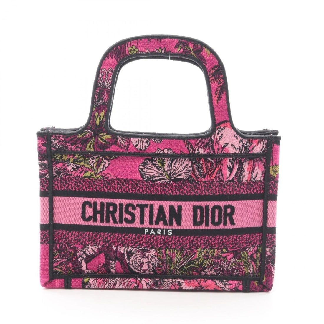 Christian Dior Dior BOOK TOTE Mini Handbag, Canvas, Women's, Pink, Multicolor: --- Catalog ---Category: SizeSize (HxWxD): 15cm x 23cm x 6cm / 5.9'' x 9.05'' x 2.36''Category: DesignType: Handbag, Tote bagColor: Multi-color, PinkGender: WomenMaterial: Canvas Category: GeneralBran