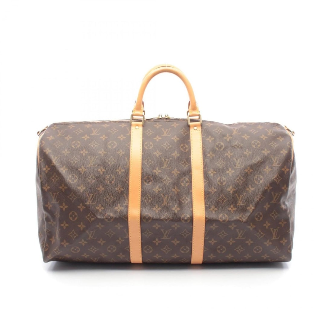Louis Vuitton Keepall Bandouliere 55 Boston Bag, Handbag, Coated Canvas and Leather, Monogram, Men's: --- Catalog ---Category: SizeSize (HxWxD): 30cm x 56cm x 25cm / 11.81'' x 22.04'' x 9.84''Category: DesignType: Boston bag, HandbagColor: BrownGender: Men,WomenMaterial: Coated canvas , Leather Catego
