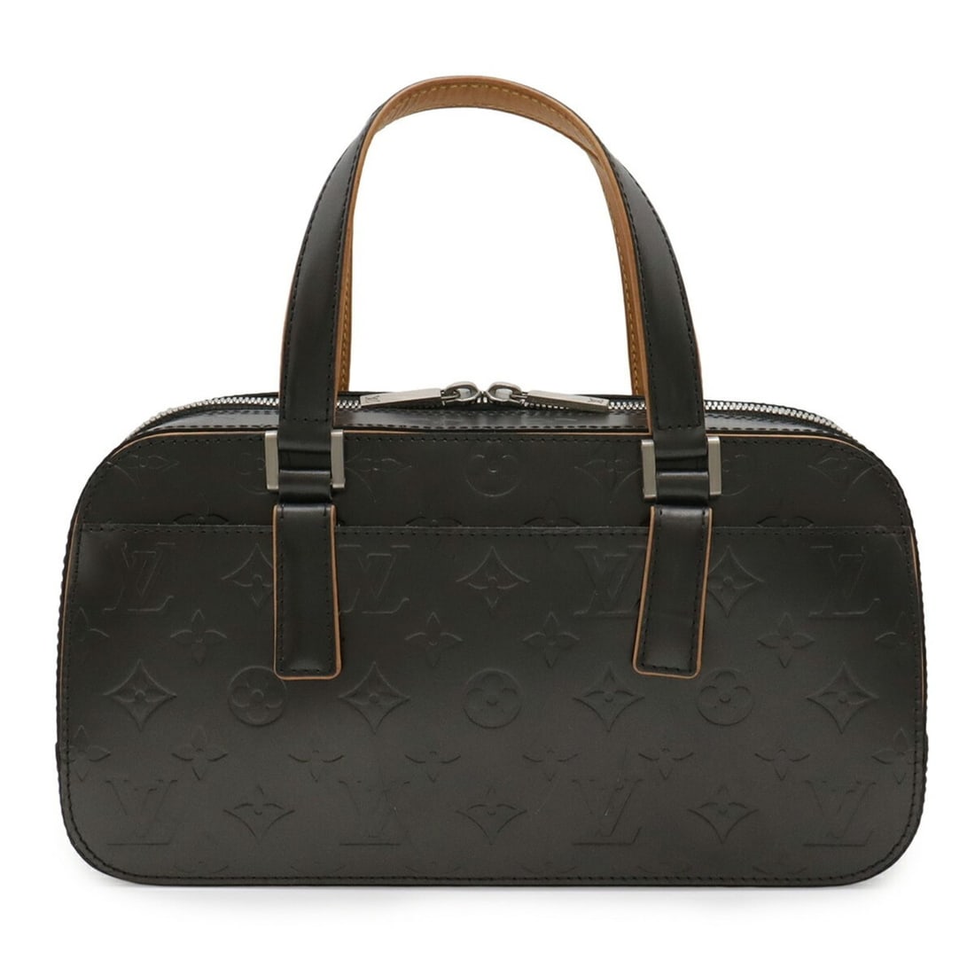 LOUIS VUITTON Monogram Matte Shelton Handbag in Noir Black, M55172 (1 of 13)