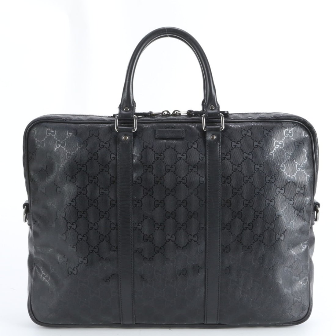 Gucci GG Imprime 201480 Leather Briefcase Tote Bag Black Men's: --- Catalog ---Category: SizeSize (HxWxD): 30cm x 40cm x 6cm / 11.81'' x 15.74'' x 2.36''Category: DesignType: Briefcase, Tote bagColor: BlackGender: MenMaterial: Leather Category: GeneralMPN: 201480B