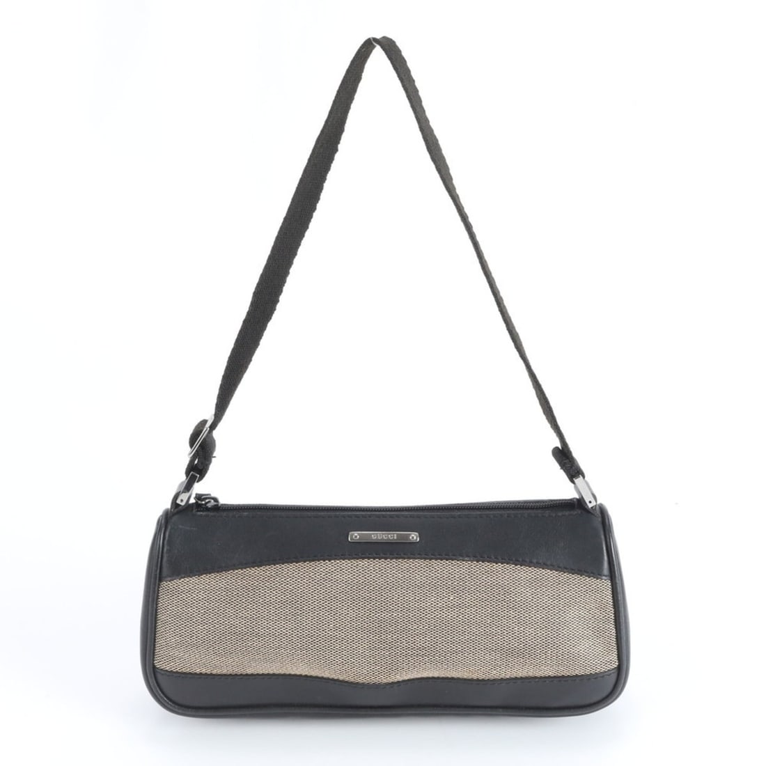 Gucci 92820 Leather One-Shoulder Bag Handbag Black Brand Women's: --- Catalog ---Category: SizeSize (HxWxD): 9cm x 20cm x 5cm / 3.54'' x 7.87'' x 1.96''Category: DesignType: Handbag, Shoulder bagColor: BlackGender: WomenMaterial: Leather , Canvas Category: GeneralMP