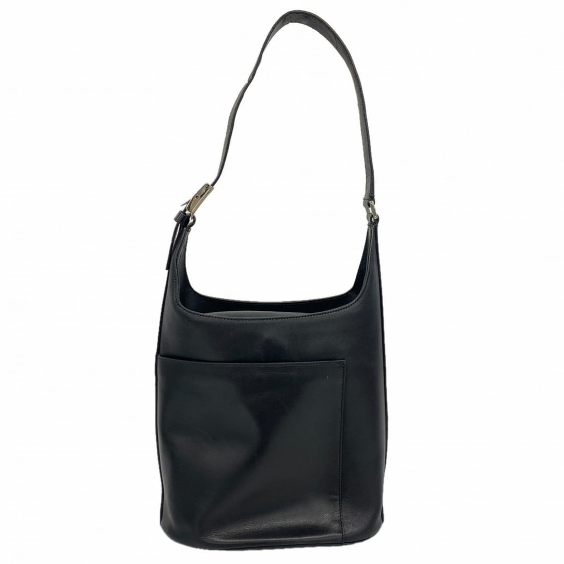 Salvatore Ferragamo Gancini Leather Shoulder Bag, Black, Women's: --- Catalog ---Category: SizeSize (HxWxD): 22cm x 22.5cm x 14cm / 8.66'' x 8.85'' x 5.51''Category: DesignType: Shoulder bagColor: BlackGender: WomenMaterial: Leather Hardware Color: SilverCategory: G
