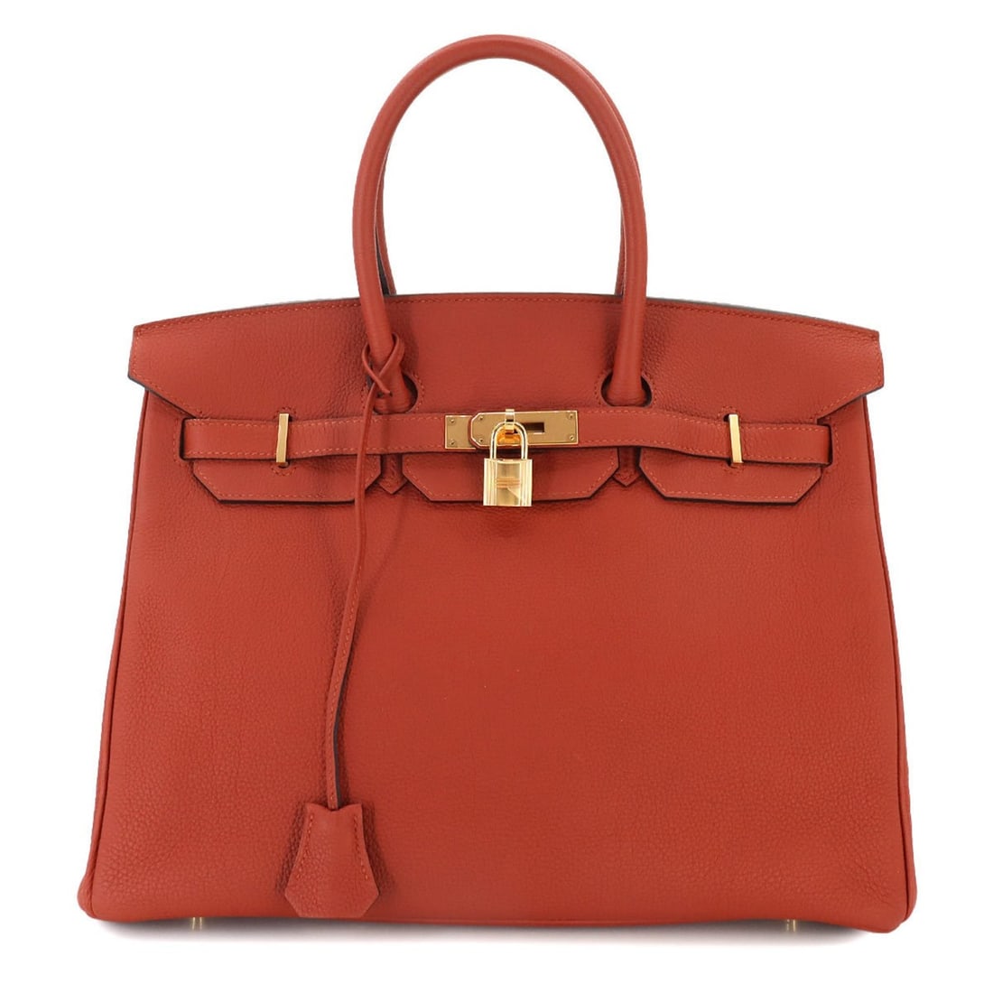 Hermes Birkin 35 handbag Togo Cuivre X stamp Gold hardware Brown (1 of 11)
