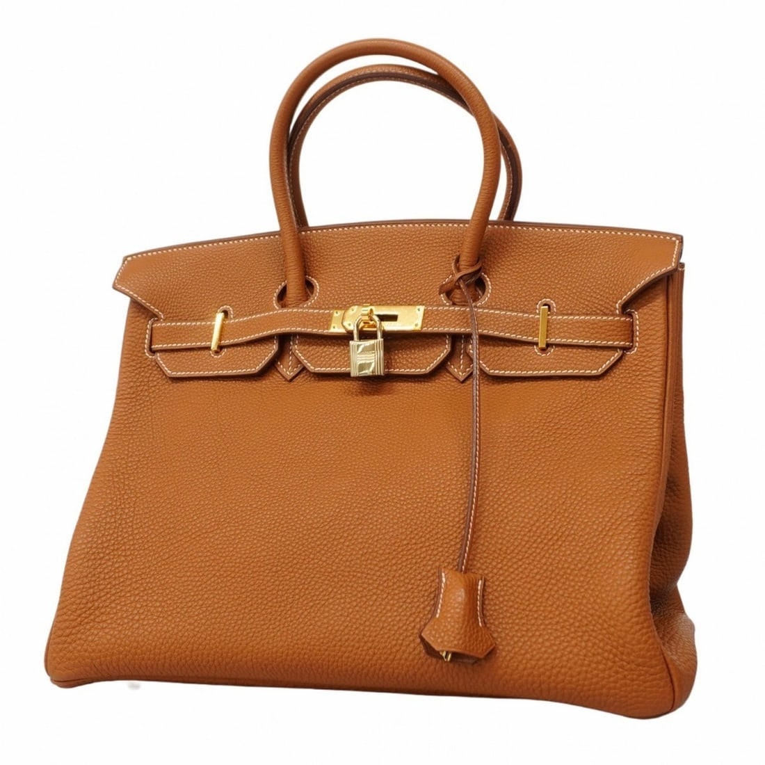Hermes handbag Birkin 35 Togo gold H stamp ladies: --- Catalog ---Category: SizeSize (HxWxD): 23.5cm x 34.5cm x 18cm / 9.25'' x 13.58'' x 7.08''Category: DesignType: HandbagColor: GoldGender: WomenMaterial: Togo leather Hardware Color: GoldCategory: G