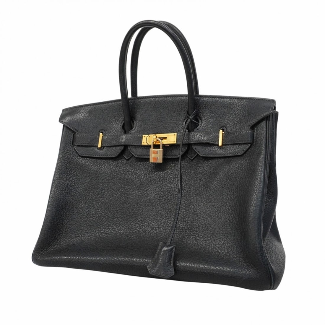 Hermes handbag Birkin 35 Togo Blue Indigo H stamped ladies (1 of 16)