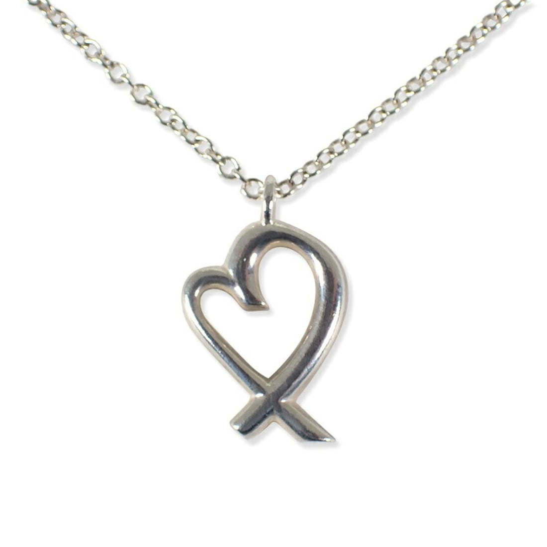 TIFFANY 925 Loving Heart Pendant Necklace (1 of 15)