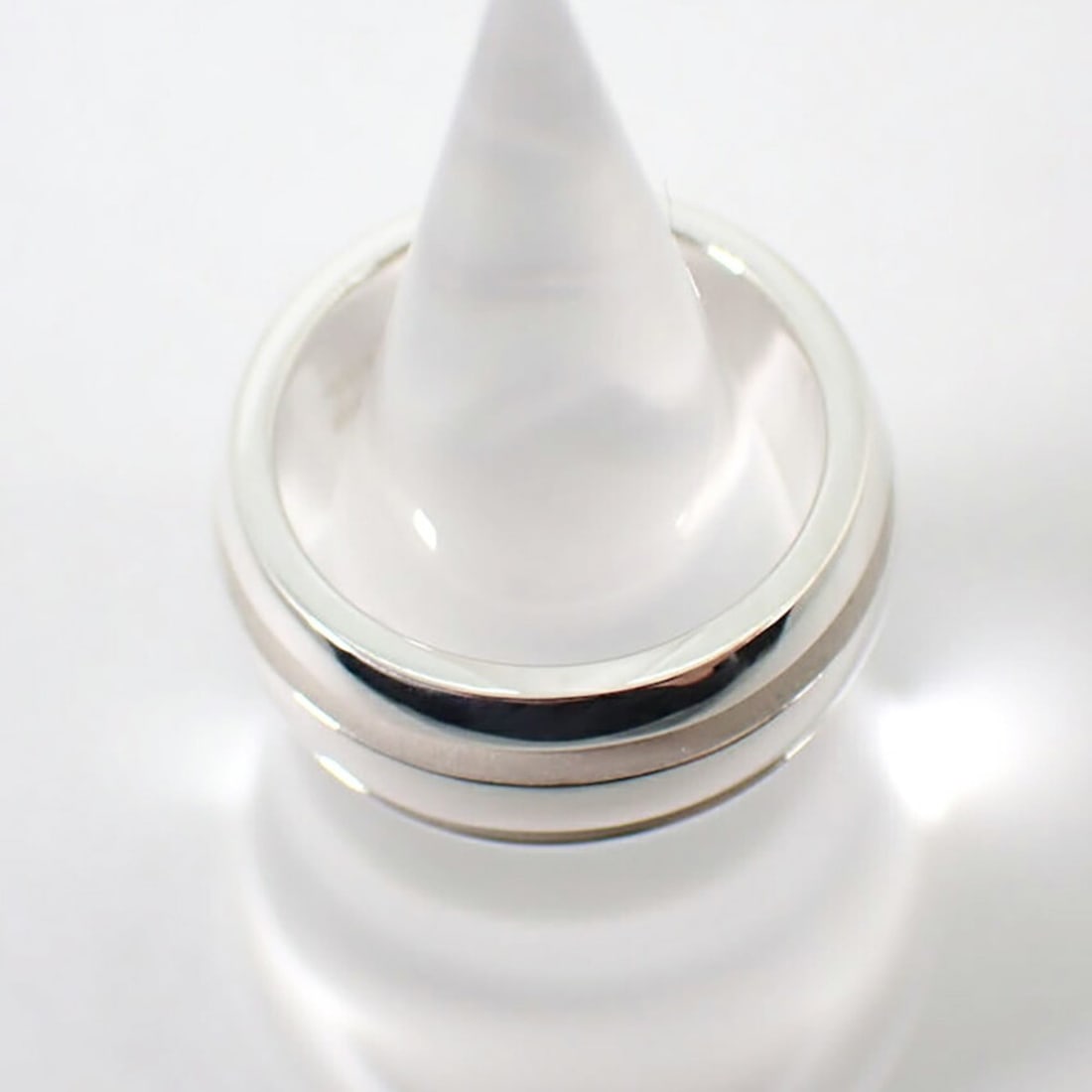 TIFFANY 925 Double Line Ring, Size 9 - 10
