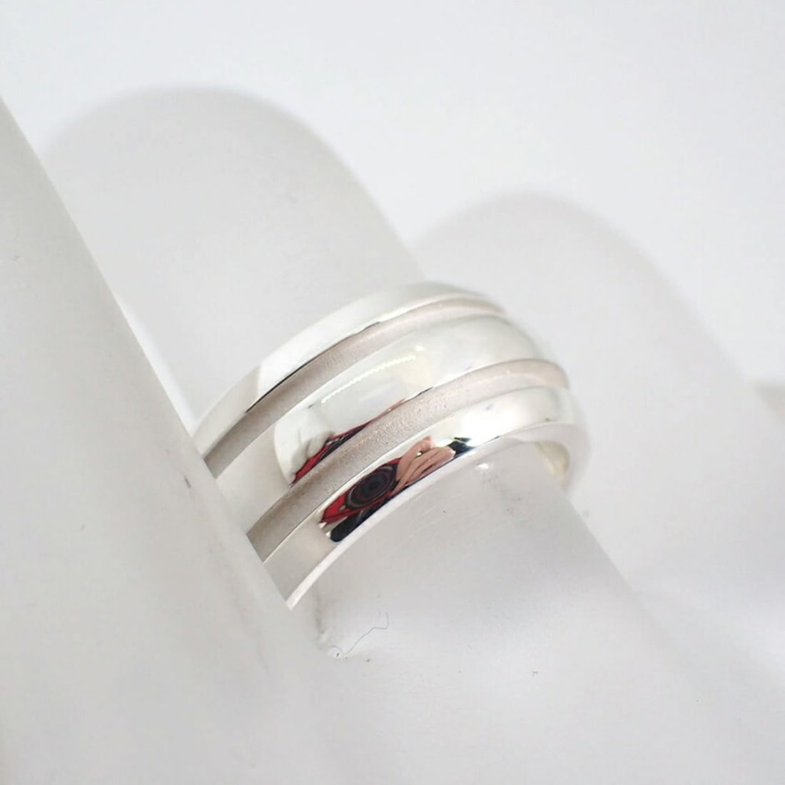 TIFFANY 925 Double Line Ring, Size 9 - 6