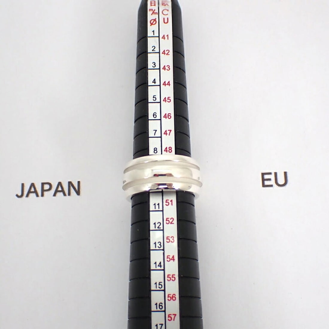 TIFFANY 925 Double Line Ring, Size 9 - 8