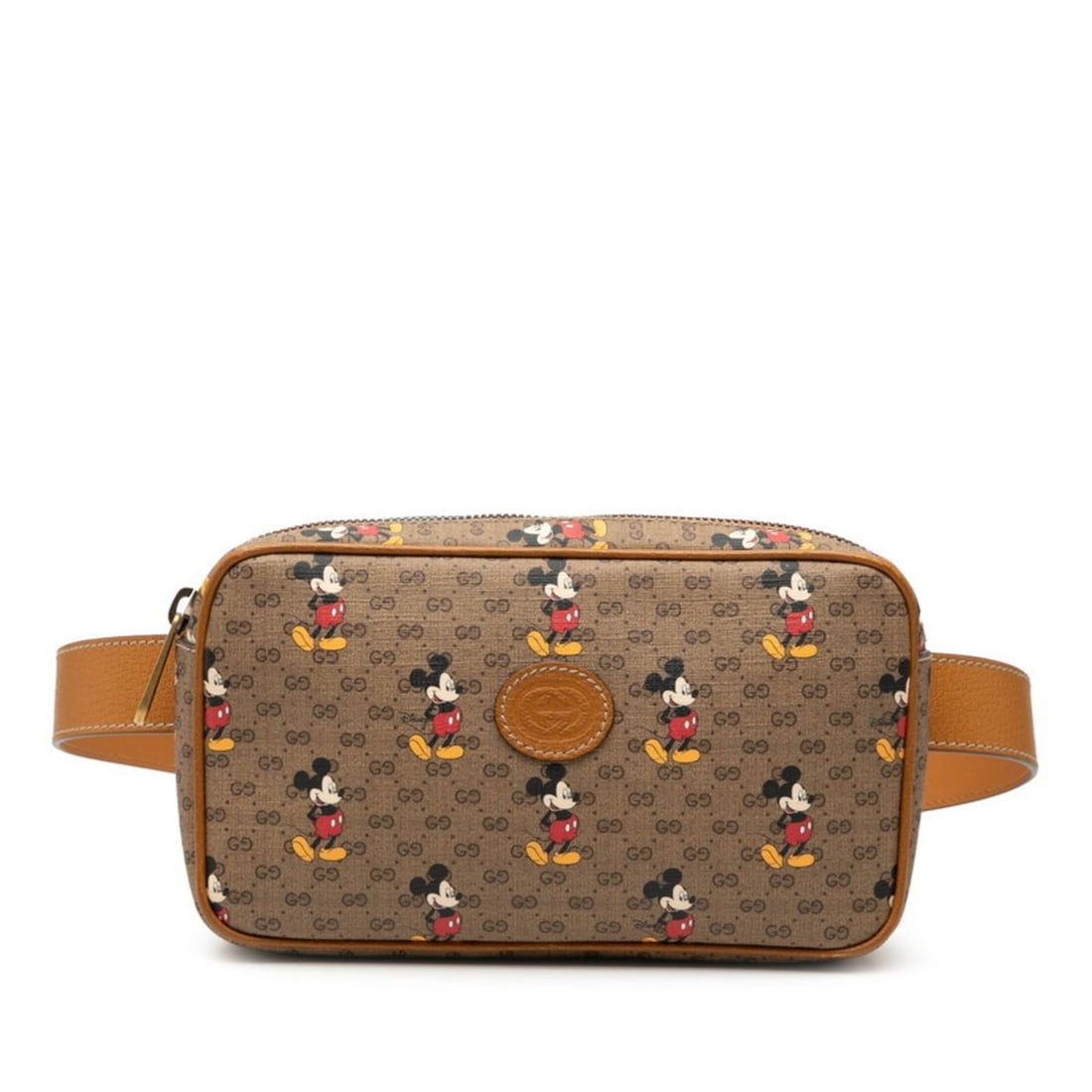 Gucci x Disney Mickey Mouse GG Supreme Body Bag/Waist Bag 602695 Brown Multicolor Leather Women's: --- Catalog ---Category: SizeSize (HxWxD): 14cm x 24cm x 5cm / 5.51'' x 9.44'' x 1.96''Category: DesignType: Sling bagColor: Brown, Multi-colorGender: WomenMaterial: PVC , Leather Category: GeneralMPN