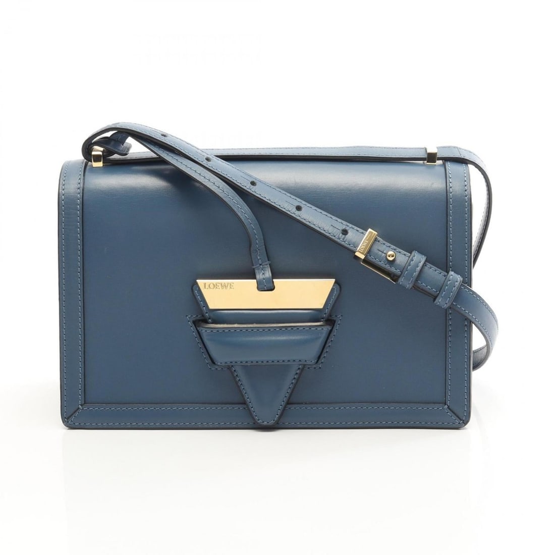 LOEWE Barcelona Shoulder Bag, Leather, Women's, Blue: --- Catalog ---Category: SizeSize (HxWxD): 16cm x 24cm x 9cm / 6.29'' x 9.44'' x 3.54''Category: DesignType: Shoulder bagColor: BlueGender: WomenMaterial: Leather Category: GeneralBrand: Loewe--- Item