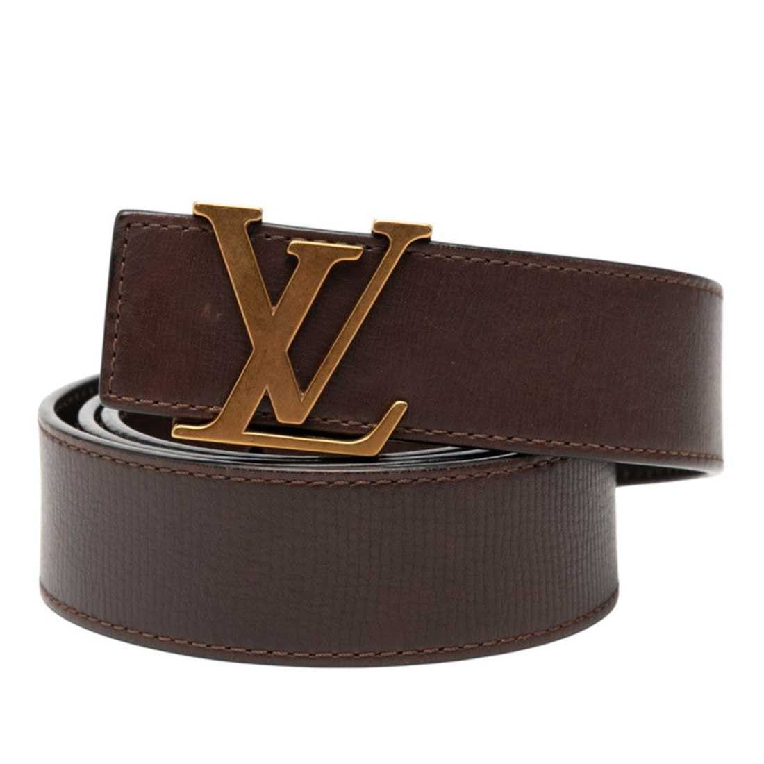 Louis Vuitton Santur LV Initial Belt 100 40 M6902 Brown Leather Men's LOUIS VUITTON: --- Catalog ---Category: SizeLength: 95cm - 105cm / 37.4'' - 41.33''Category: DesignType: Standard beltColor: BrownGender: MenMaterial (Strap): Leather Category: GeneralMPN: M6902Brand: Louis Vuitton-